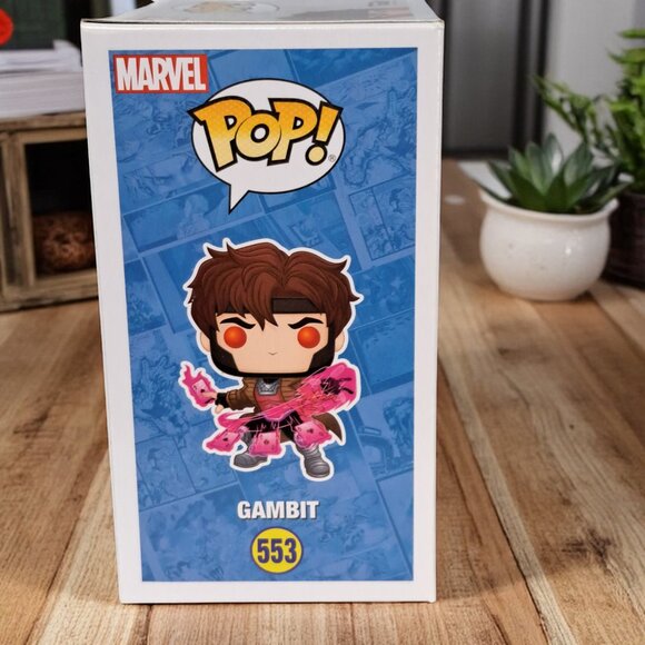 Gambit X-Men #553 Funko Pop! Figurine Bobble Head - Glows in the Dark Limited - Picture 3 of 9